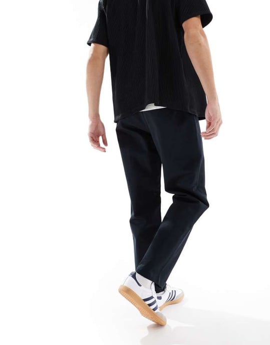 Converse straight leg trousers in black - Image 3