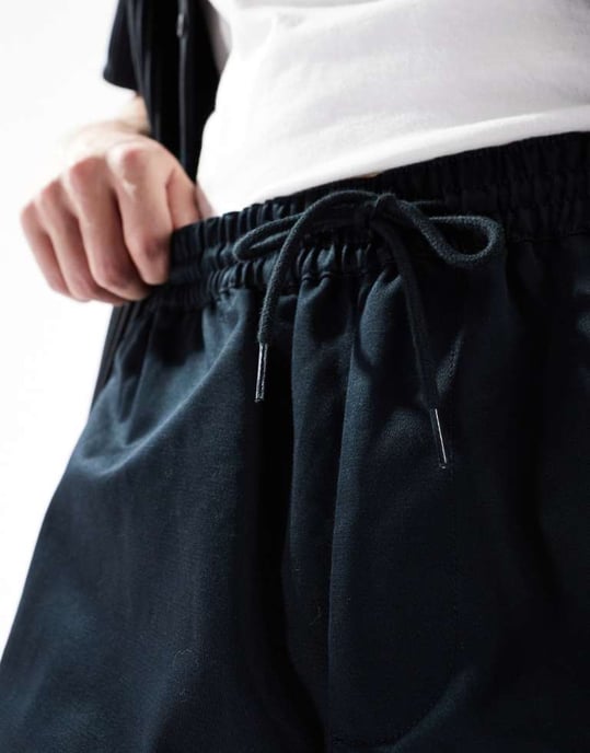 Converse straight leg trousers in black - Image 4