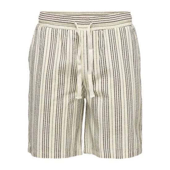 Only & Sons onscruz seersucker jogger shorts 22038002 antique white - Image 1