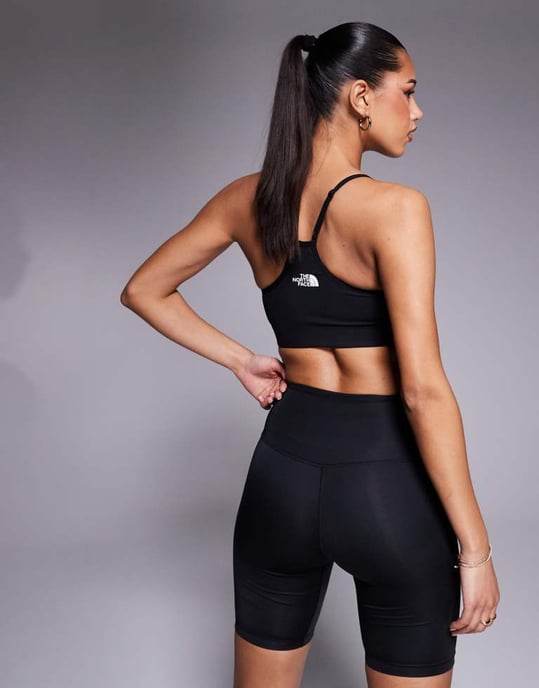 The North Face Flex logo low support bra in black - Image 4