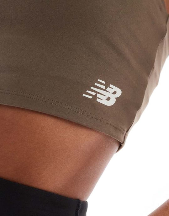 New Balance Harmony Light Support Sports Bra in grey - Image 4