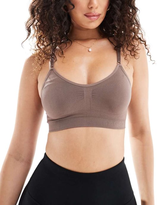 Magic Bodyfashion komfortbh med spagettiband i espresso - Image 3