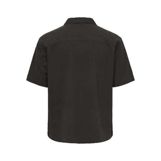 Only & Sons onscruz rlx seersucker resort ss sh 22038003 black coffee - Image 3