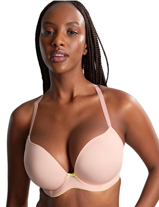 Panache Faith Moulded Plunge Bra - Blush Pink - Image 2