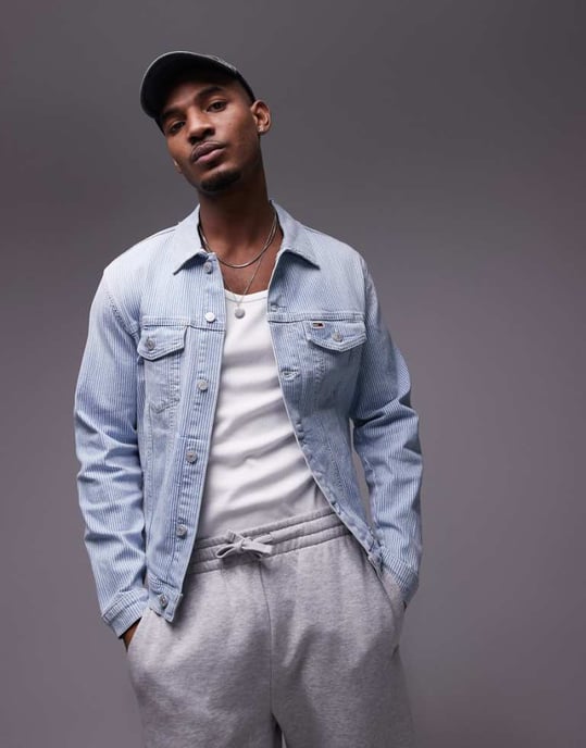 Tommy Jeans Ryan regular trucker jacket in medium wash - Image 1