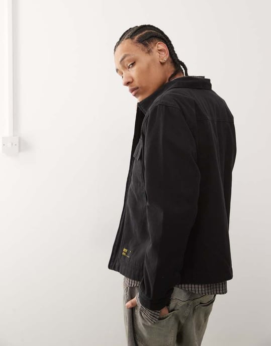 Vans mcavoy full zip station jacket in black - Image 3