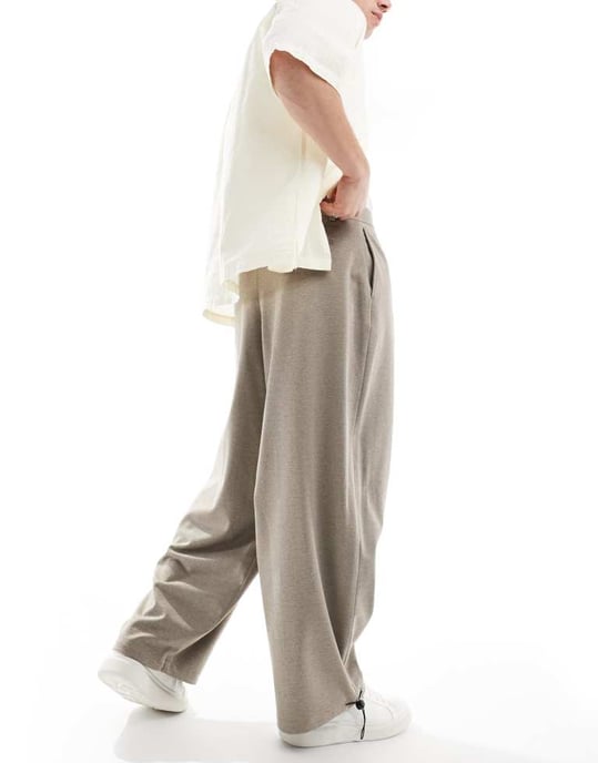 ASOS DESIGN smart vida byxor i brunt twill - Image 2