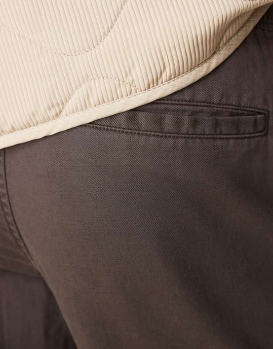 Abercrombie & Fitch loose pull on trousers in brown - Image 2