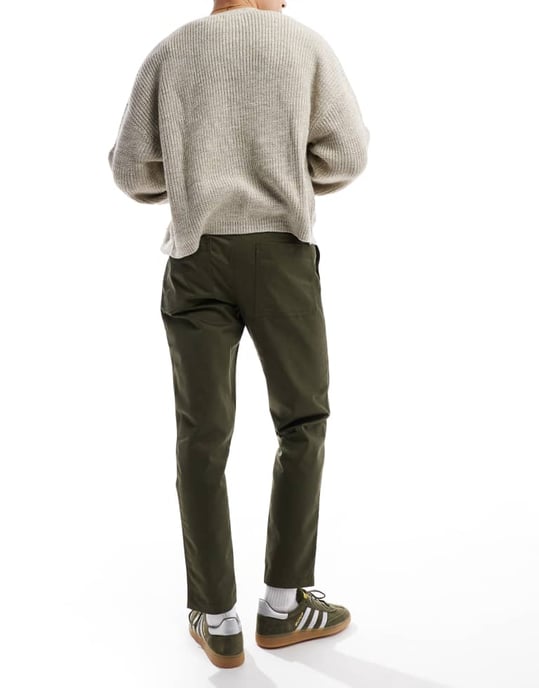 ASOS DESIGN snäva byxor i grön - Image 2