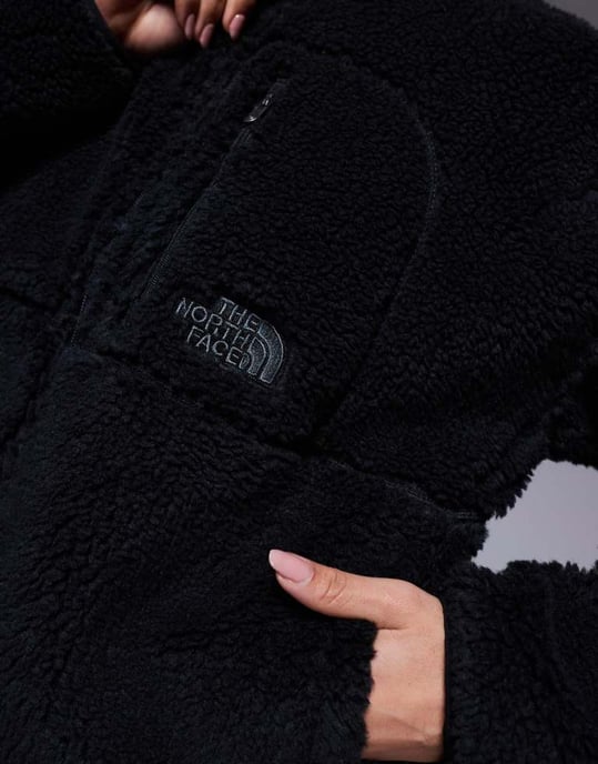 The North Face Extreme Pile full zip borg fleece jacket in black - Image 3