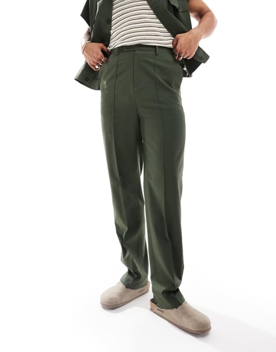 ASOS DESIGN smart co-ord hög midja rak byxa - Image 2