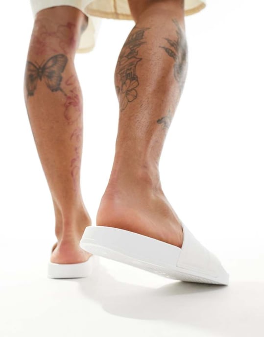 ASOS DESIGN flip-flop-sandaler i vitt - Image 3
