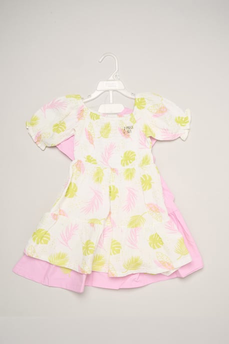 2-Pack Printed Muslin and Chambray Dresses - Image 2