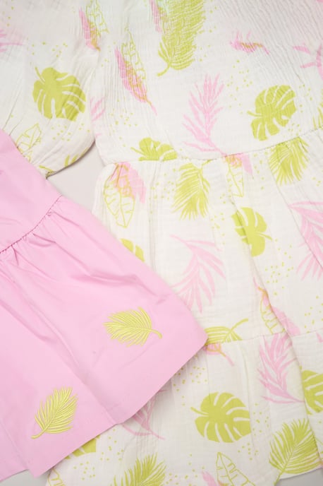 2-Pack Printed Muslin and Chambray Dresses - Image 3