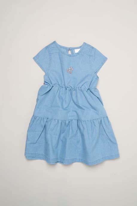 2-Pack Floral Print and Chambray Dresses - Image 4