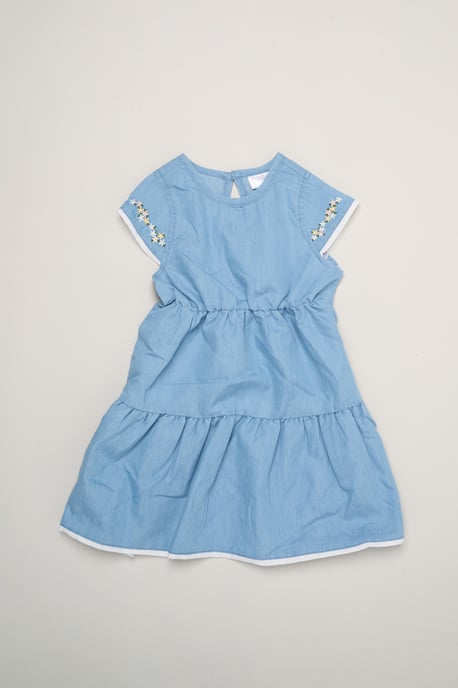 2-Pack Gingham and Chambray Dresses - Image 4