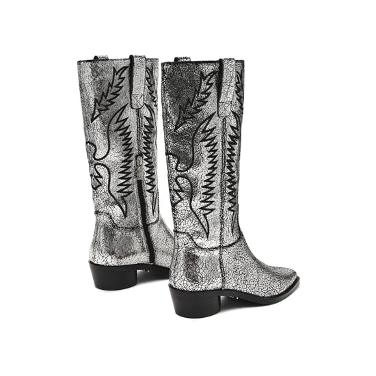 Leather Trevi Boot Silvers - Image 3