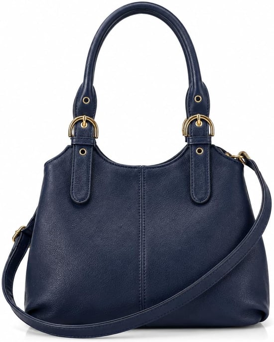 Women's Handbag Multi Pocket Tote Shoulder Bag in Navy - Image 1