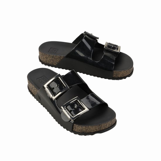 Zaxy Womens Partner Slide III Fem Black/Cork - Image 3