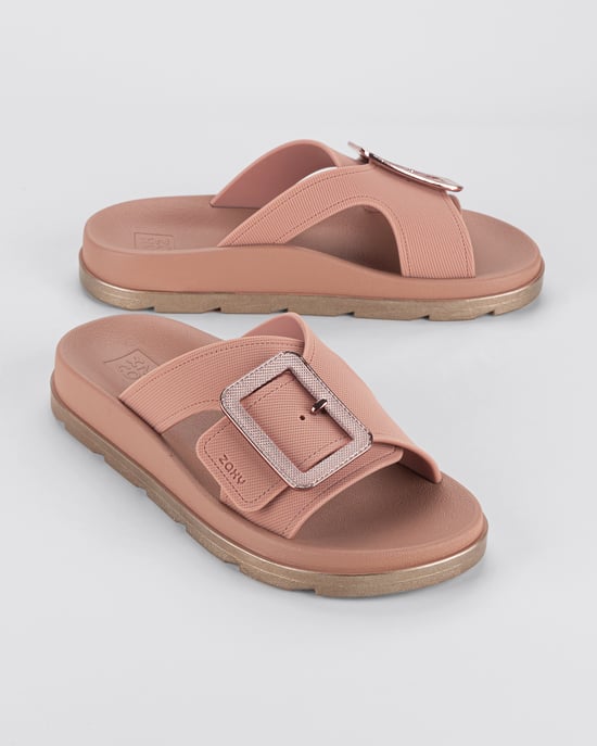 Zaxy Womens Vibe Slide Ad Nude - Image 2