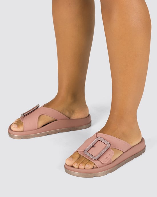 Zaxy Womens Vibe Slide Ad Nude - Image 4