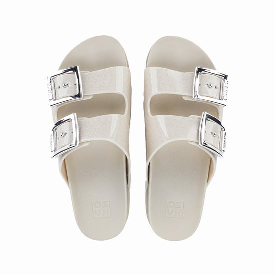 Zaxy Womens Partner Slide New Ad Glitter Off White - Image 2