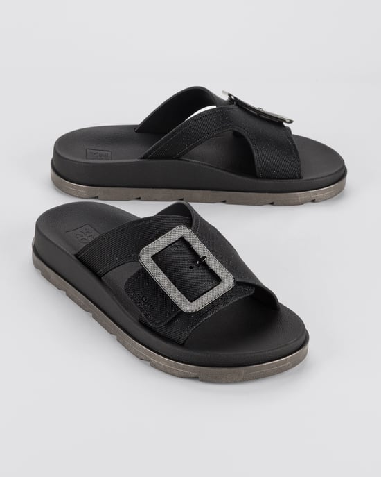 Zaxy Womens Vibe Slide Ad Black - Image 2