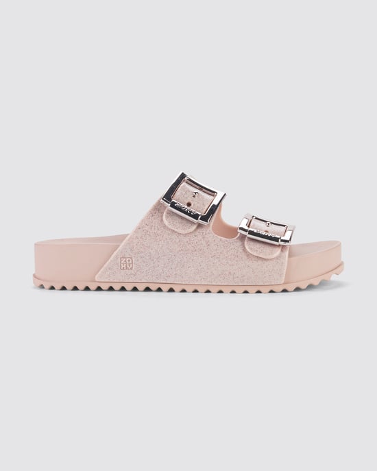 Zaxy Womens Partner Slide New Ad Glitter Nude - Image 3