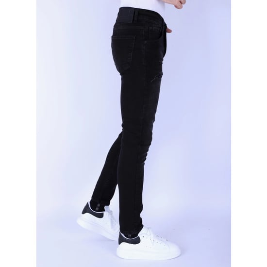 Local Fanatic Slimfit jeans met stretch met gaten - Image 6