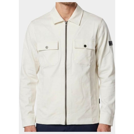 Bos Bright Blue Overshirt 2061/off white - Image 4
