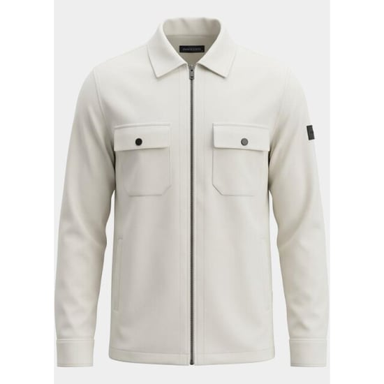 Bos Bright Blue Overshirt 2061/off white - Image 6