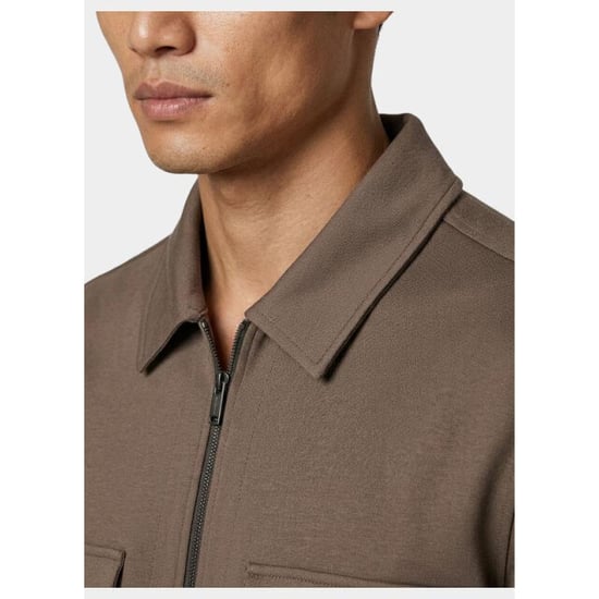 Bos Bright Blue Overshirt 2061/taupe - Image 4