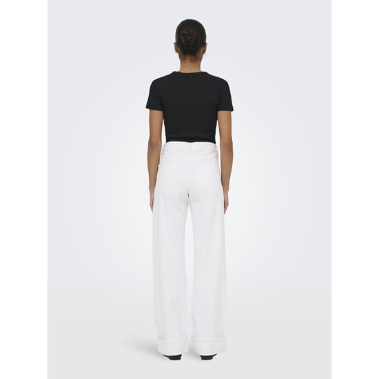 Only Onlella mw wide fold up dnm white t - Image 3