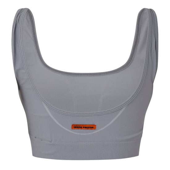 Women's Heron Preston Heron Scoop Neck Cropped Bra in Black - Image 2
