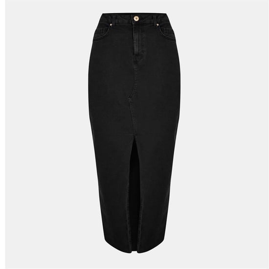 Women's Pieces Skirt Midi Pencil Skirt in .Black - Image 1