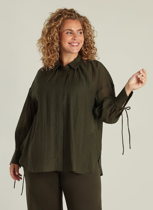 YEST CURVE Gilda Tops - Army Green - Image 1