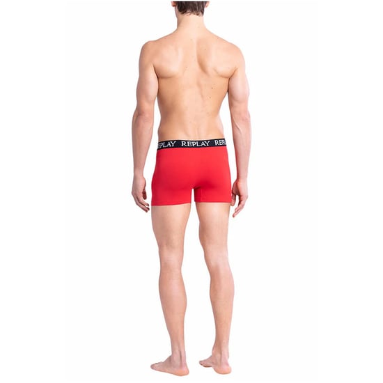 Replay Boxershorts voor heren (Set van 2) (Rood/zwart) - Image 2