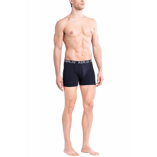 Replay Boxershorts voor heren (Set van 2) (Rood/zwart) - Image 3