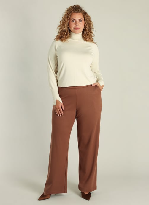 YEST CURVE Nadeche Essential Bottoms - Warm Taupe - Image 1
