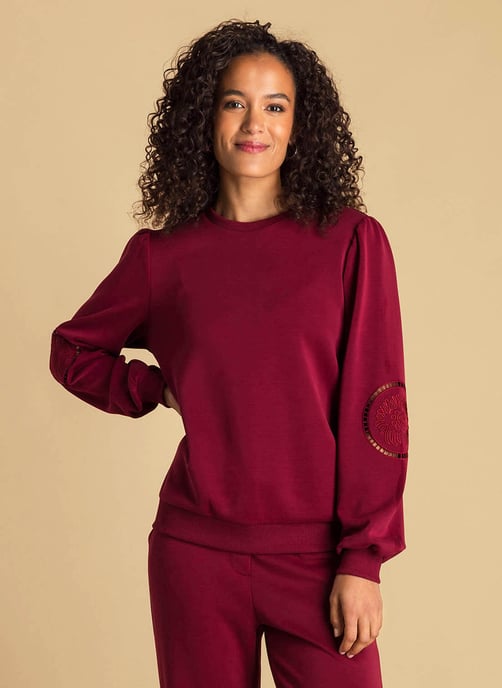 IVY BEAU Amanda Tops - Dark Red - Image 1