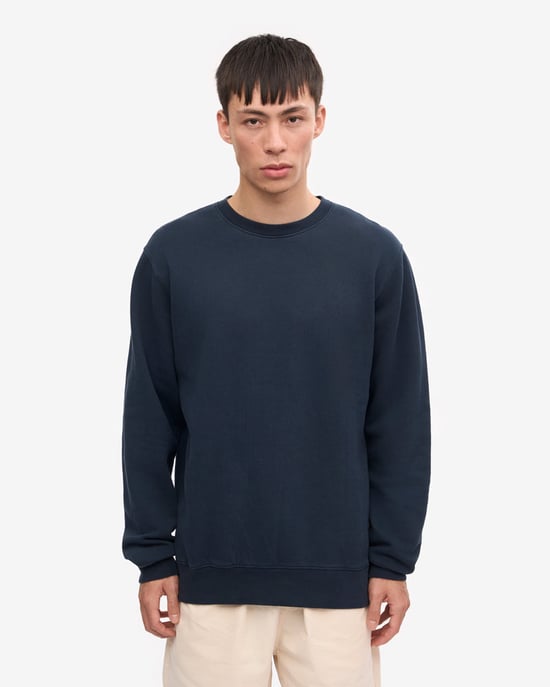 Classic Crew Neck Sweatshirt in Dark Grey - Image 1