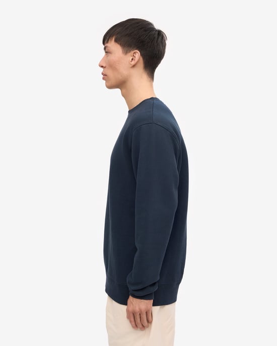 Classic Crew Neck Sweatshirt in Dark Grey - Image 2