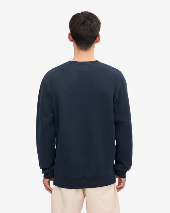 Classic Crew Neck Sweatshirt in Dark Grey - Image 3
