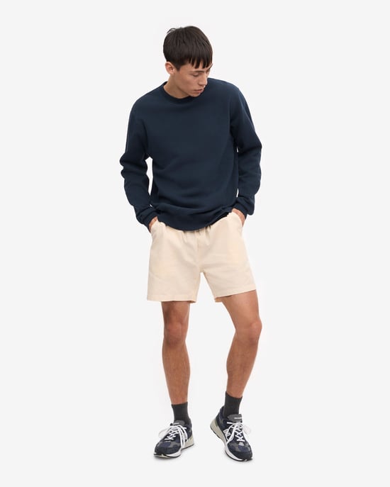 Classic Crew Neck Sweatshirt in Dark Grey - Image 4