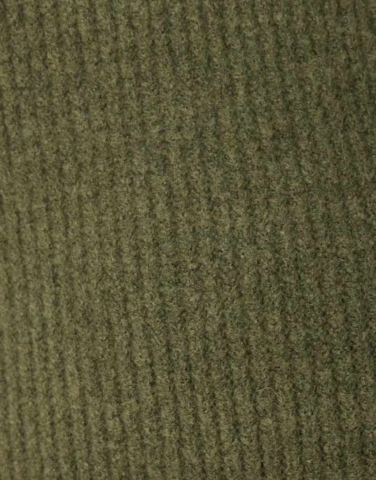 Vila Curve knitted midi skirt co-ord in khaki - Image 3