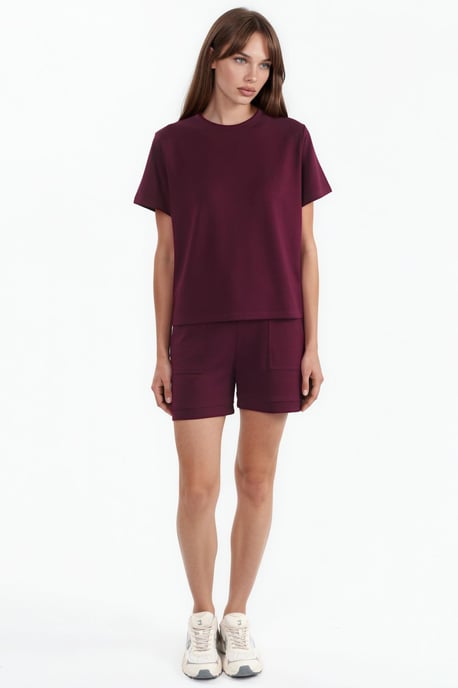 Crew Neck Embroidered Two-Piece Co-ord Set - Image 1