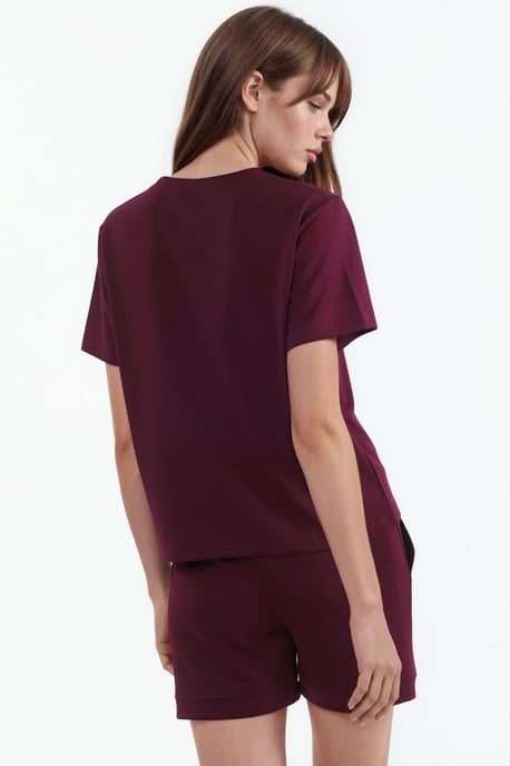 Crew Neck Embroidered Two-Piece Co-ord Set - Image 3