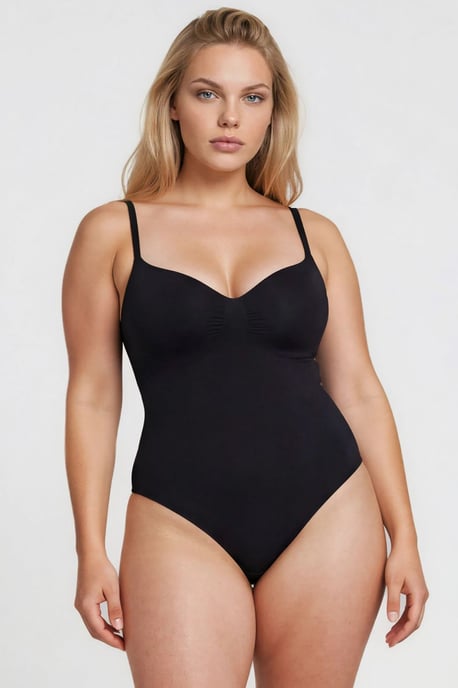 Premium Seamless Adjustable Strap Brief Bodysuit Shapewear - Image 1