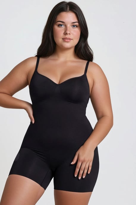 Premium Seamless Extra Firm Mid-Thigh Bodysuit Shapewear - Image 1