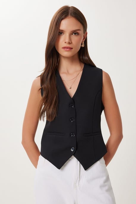 Crop Knop Vest - Image 2